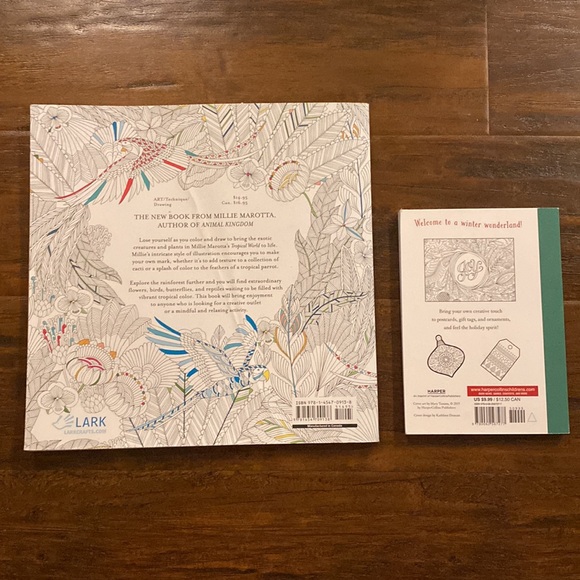 2 Coloring Books: Tropical World: A Coloring Book Adventure + Christmas to Color - Picture 2 of 11